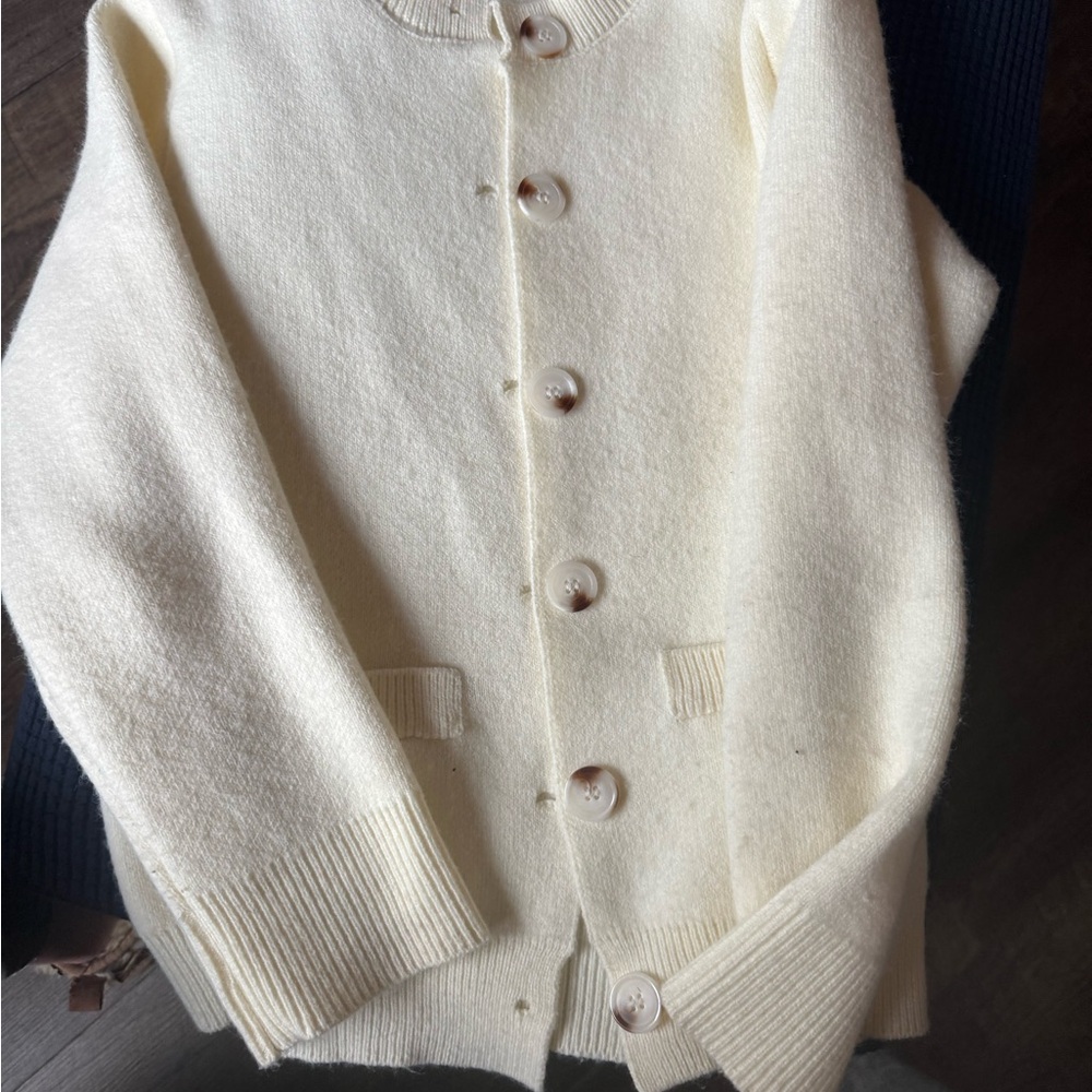 Jenni Kayne-like Cream Cardigan Sweater